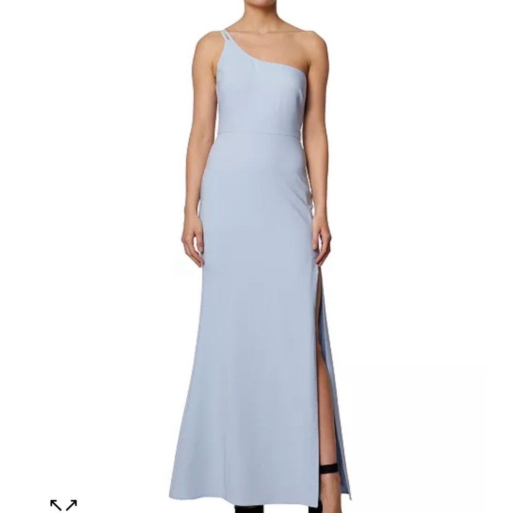 Baby Blue One-Shoulder Gown NWT